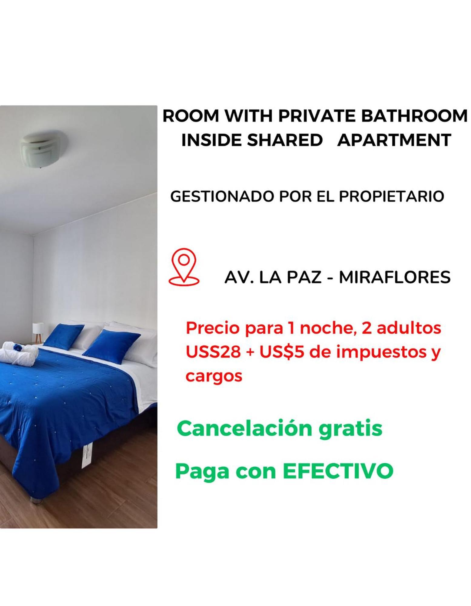 לימה Habitacion Bano Propio La Paz 1 מראה חיצוני תמונה